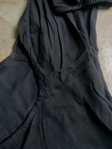 Peplum Type Mini Black Dress