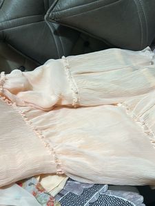 Peach Floral Only  Lehenga