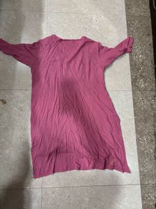 Pink  Rose Embroidered Kurti‼️sale‼️