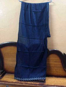 Elegant Navy Blue Embroidered Sharara Set