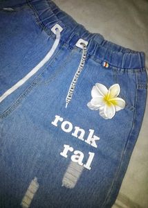 Cute Graphic Denim Jeans
