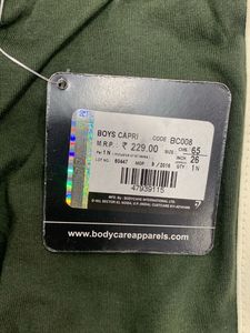 5 Pc Proteens By Bodycare Boys Capri