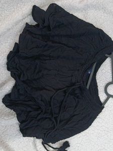 black beach short with Drawstring