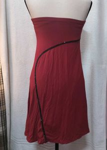 Designer Burgundy Skirt/tube dress ♥️🍒 NEW!!!