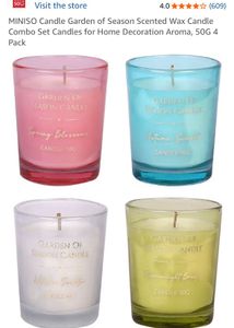 Miniso Scented Candle Set of 4