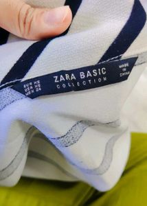 Striped Cowl Neck Top