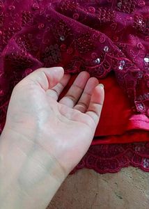 Elegant Burgundy Lace Dress