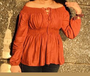 Boho Chic Peasant Top