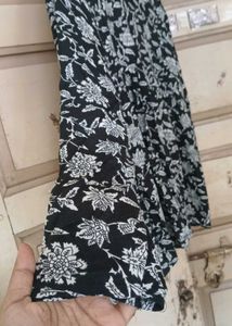 Black Cotton Full Sleeve Top.