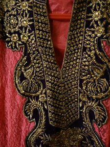 Pink Embellished Anarkali Dress Witj Duppata