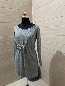 H&M Gray Long Sleeve Dress