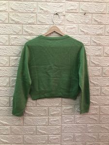Green cute crop sweater✅🍬💗