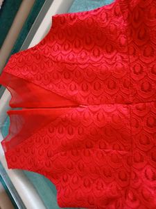 💅Sweetheart Red Fit&amp;Flare Net Dress💅