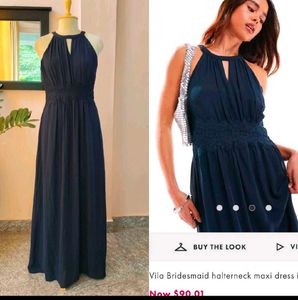 Vila Halterneck Maxi Dress