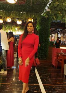 Red Midi Dress Bodycon