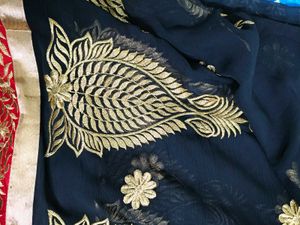 Designer Saree Blouse Combo