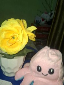 Reversible Octopus Plushie And Flower Vase