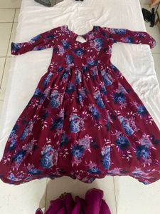 Floral Printed Gown