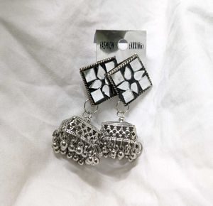 Oxidised Jhumka