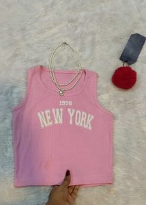 Pink New York Tank Top