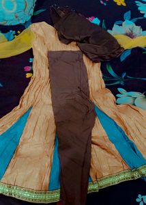 Cotton Frock Legi And Duppata 6 To 8 Years Old Gi