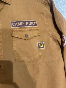 Khaki Camp. PDkt Button-Down Shirt