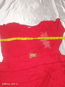 Cherry 🍒 Red Colour Kurta