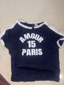 Divided Amour Paris Crop-Top