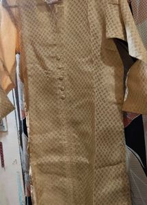 Elegant Beige golden Kurta