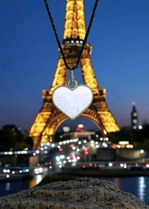 White Heart Necklace For Girls