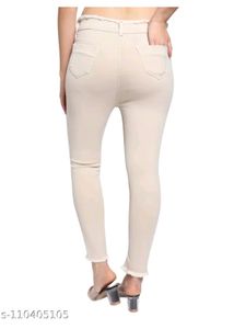 Beige  Skinny Jeans (Size-28)