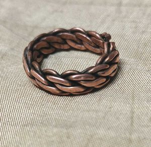 Copper Braided Chunky Ring