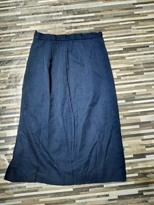 Navy Blue Midi Skirt