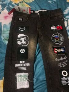 Patchwork Denim Jeans