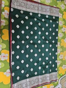 Elegant Green Banarasi Saree