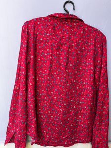 Lee Cooper shirt – cherry red, floral &amp; comfy!