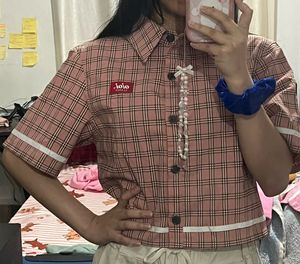 Peach Crop Shirt for Women