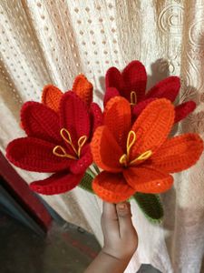 Crochet Lily Flower Bouquet