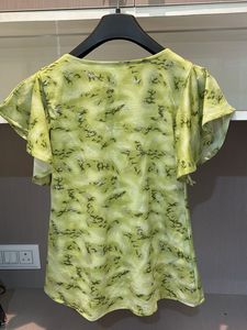 Green Ruffle Sleeve Top