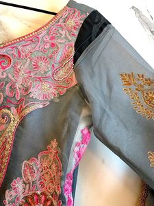 Beautiful Embroidered Churidar Kameez Suit Set