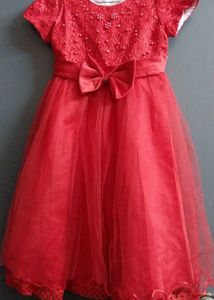 Girls Red Frock