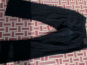 Black Colour Straight Fit Pant For Men