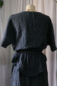 Korean Navy Blue Dress