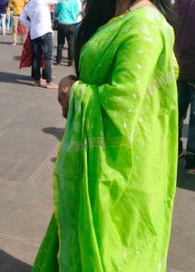 Green Cotton Saree