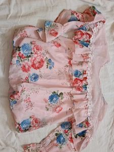 Floral Ruffle Top
