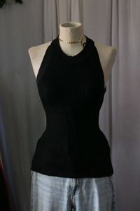 Black Halter Top