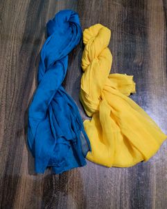 Blue &amp; Yellow Dupatta