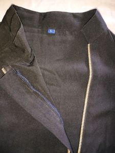 Solid A-line Asymmetrical Kurta with Front Slit