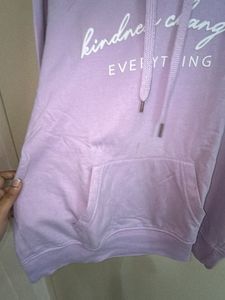 Lavender Hoodie with Graphic