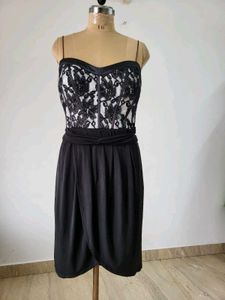 Lace Bustier Cocktail Dress